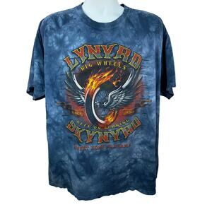 LYNYRD SKYNYRD -BIG WHEELS-SWEET HOME ALABAMA-TIE DYE SHIRT XL